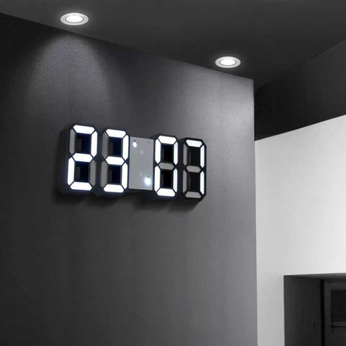 Reloj Digital Despertador Led Colores Cronómetro Minimalista