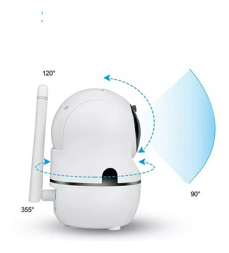 Imagen 6 de 9 de Camara De Seguridad Ip Wifi P2p Hd Vision Nocturna Celular R
