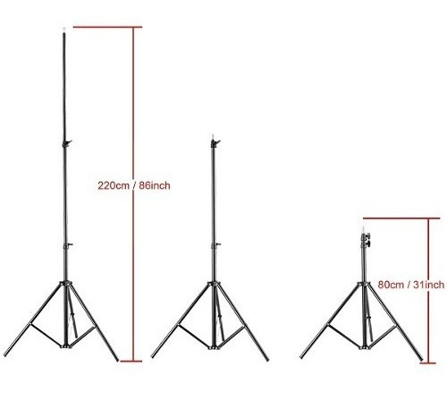 Tripode Fotografia Luces Reflectores Flash 220 Cm