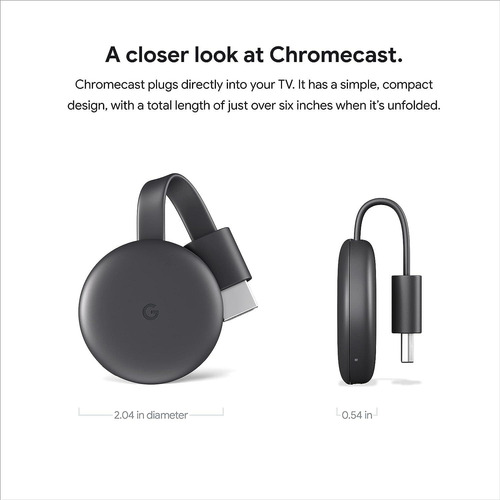 Google Chromecast - Dispositivo Streaming Hdmi - 1080p