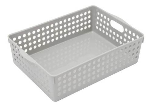 Caja Organizadora Plástica Gris 20cm - Homewell