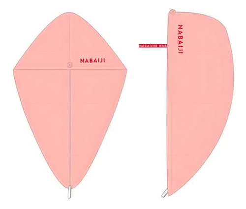Toalha Para Cabelo Em Microfibra Nabaiji Cor Rosa