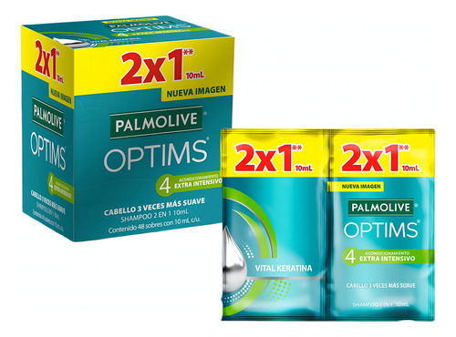 Shampoo 500 Piezas/ 10ml. Hotelero Palmolive Optims