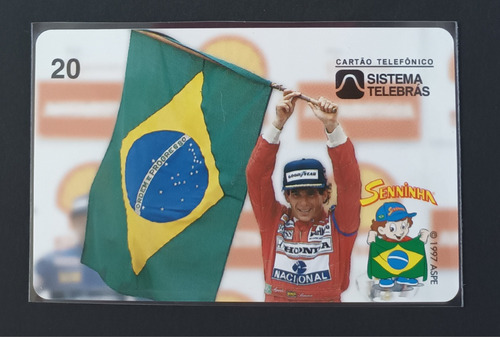 Cartão Telefônico Ayrton Senna: Brasil. 