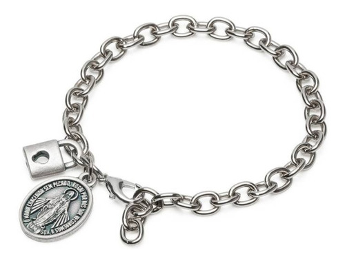 Pulseira Servos De Nossa Senhora Comprimento 7 cm Diâmetro 7 cm