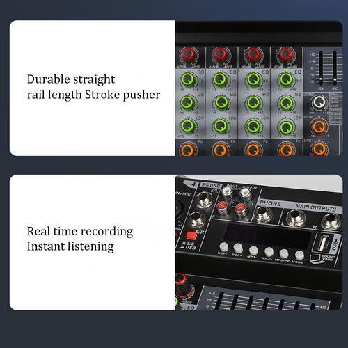Consola Mezcladora, Mezclador De Audio De 6 Canales