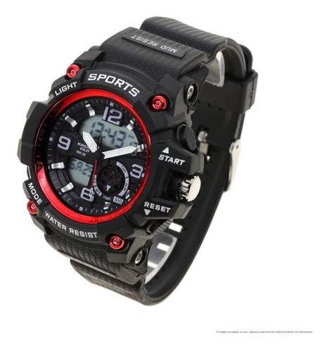 Reloj Knock Out Hombre 8178 Analógico Digital Caucho Wr50