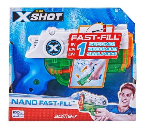 Pistola De Agua Nano Fast Fill X Shot 56333