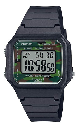 Relógio Casio Classic Camouflage W-217h-3bvcf Bracelete De R