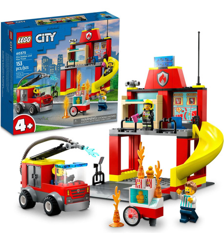 Estación De Bomberos Y Camión De Bomberos De Lego City, Esta