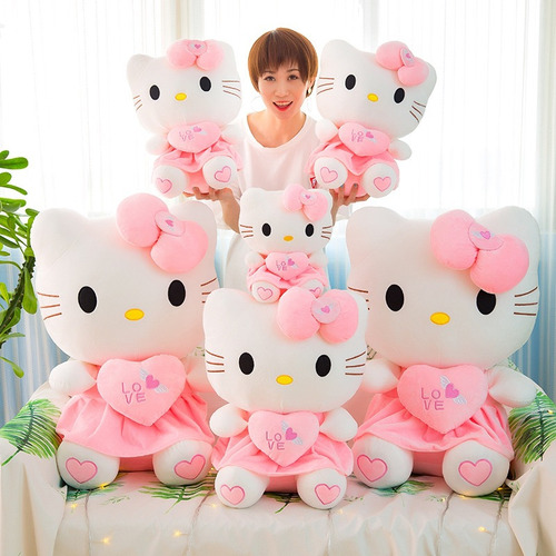 Almohada De Felpa Con Forma De Gato Para Niñas, 100 Cm Y 5 K