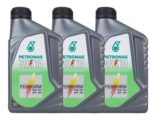 Kit 3 Oleos Selenia Perform 5w30 100% Sintetico Petronas