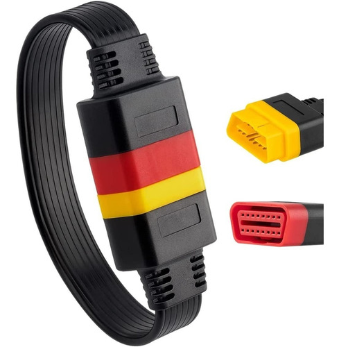 Cable Extensión Obd2 16 Pines Para Escaner Automotriz 36cm