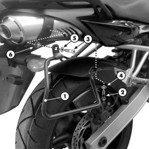 Porta Alforjas Lateral Yamaha Fazer600 (04-06) + Kit  En Aol