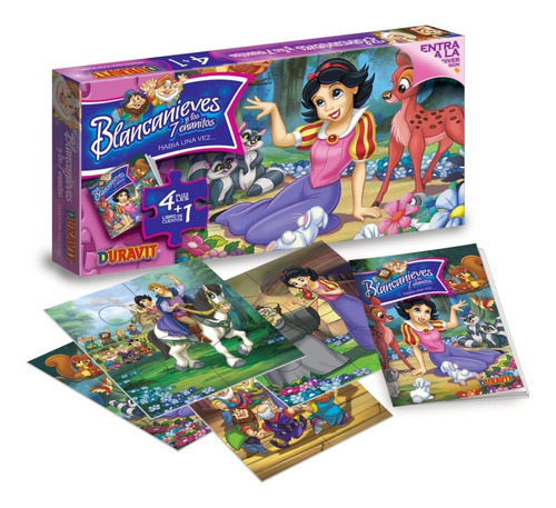 Caja Blancanieves Puzzle Con Cuento Ploppy 185046