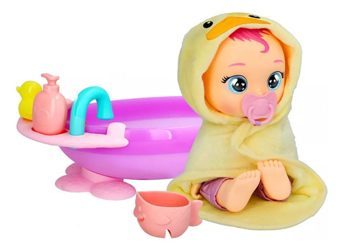 Cry Babies Newborn Mi Primer Baño Bebe Interactiva Zoe