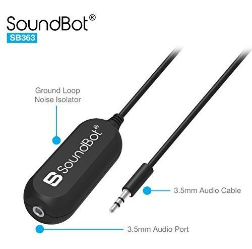 Para Vehiculo Soundbot Sb363 3.5mm Ground Loop Noise