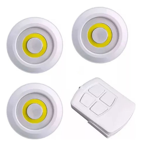 Set 3 Luces Led De Emergencia Inalambricas Control Remoto 