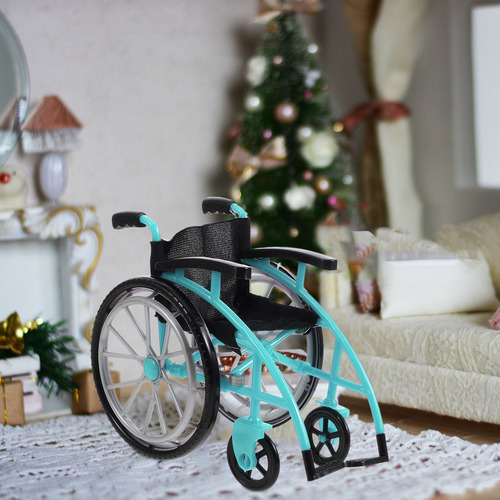 1 Juego De Silla De Ruedas En Miniatura Playset Playset
