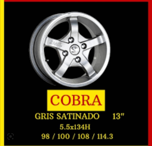 Rines 13 Bwa Cobra Fiat Uno Y Palio Manzana 98 