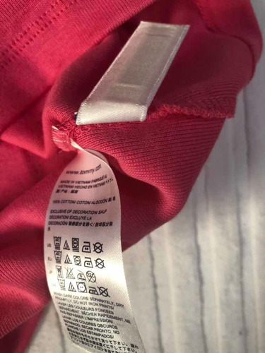 Remera Tommy Hilfiger Talle S Fucsia Original