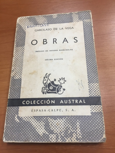 Libro Obras - Garcilaso De La Vega - Oferta