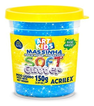 Masa Soft 150gr Azul Pastel Tipo Arena Acrilex - Del Tomate