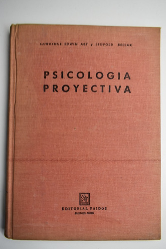 Psicología Proyectiva : Enfoque Clínico De La Personalidac72