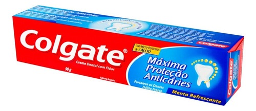 Pasta de dentes Colgate Máxima Proteção Anticáries Menta Refrescante  em creme 50 g