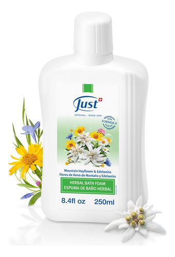 Espuma Baño De Flores De Heno De Montaña Y Edelweiss Just Floral