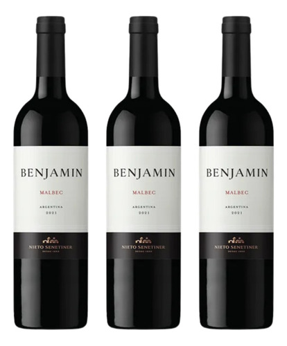 03 Vinhos Argentinos Benjamin Nieto Malbec 750 Ml