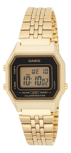 Reloj Casio La-680wga-1df De Tamaño Mediano, Retro, En Tono 
