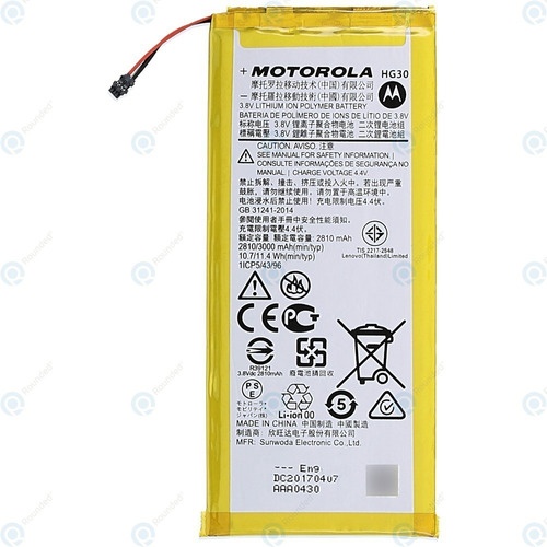 Bateria Motorola Moto G5s G5s Plus G6 Original Xt1793 Hg30