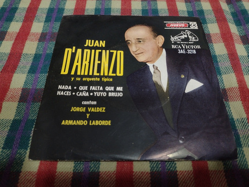 Juan D'arienzo Y Su Orquesta Típica Vinilo Simple 4 Temas 