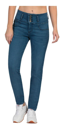 Pantalón Jeans Skinny Shape Up Pretina Alta Lee Mujer 341