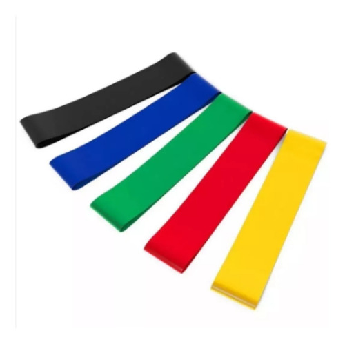 Kit 5 Bandas Elasticas Para Ejercicio Yoga Pilates Gimnasio