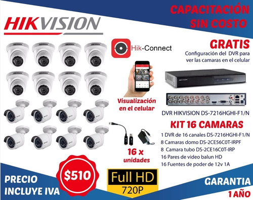 Camara Varifocal Hikvision Seguridad 1080 2mp Full Hd Zoom