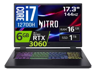 Acer Nitro 5 Core I7 12700h Rtx 3060 16gb Ram 1tb Ssd 17.3