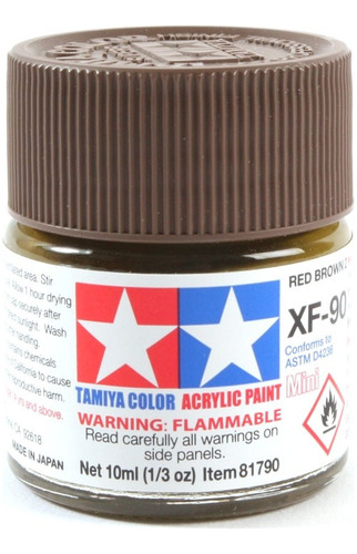 Pintura Acrílica De 10ml Xf90 Red Brown 2 By Tamiya #xf90mn