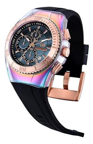 Technomarine Tm-cruise Reloj Negro De Cuarzo Con Pantalla An