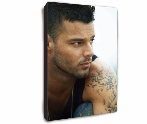 Cuadro De Ricky Martin - Podes Personalizarlo Para Regalar