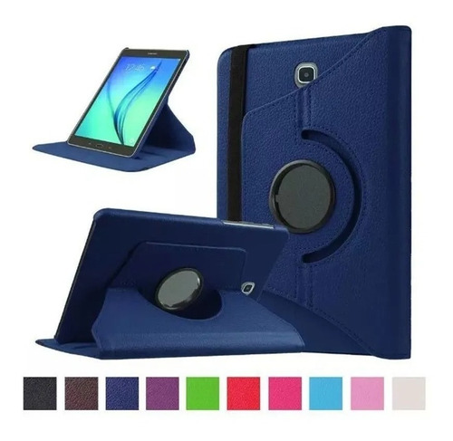 Funda + Mica Para Galaxy Tab E 9.6  T560 T561 Giratoria 