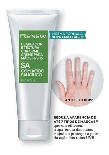 Imagem 2 de 2 de Renew - Creme Para As Mãos - Clareador Com Ácido Salicílico