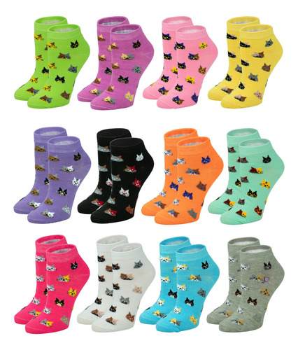 Paquete De 48 Calcetines De Tobillo Para Mujer Cómodos