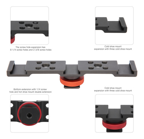 Barra De Extensión Adaptadora 3 En 1 Negra Y Negra Para Hot