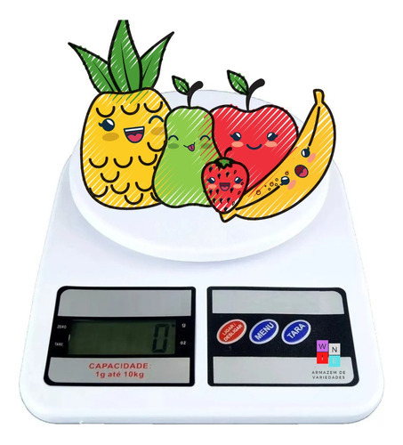Balança Digital Precisão Cozinha 10kg Nutrição E Dieta