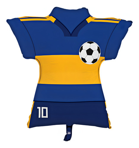 Globo Metalizado Camiseta De Boca Orgullo Xeneize 62cm