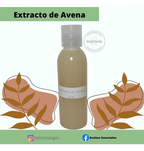 Aceite Extracto De Avena En 120ml