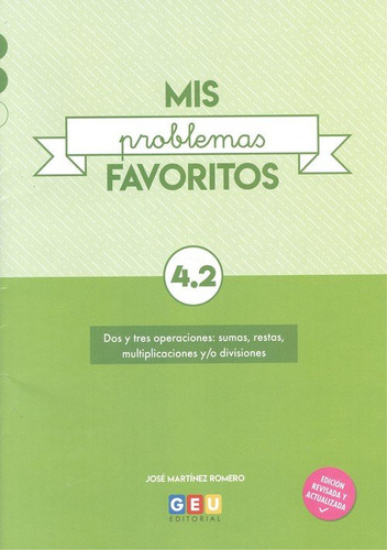 Libro Mis Problemas Favoritos 4.2 De Editorial Geu