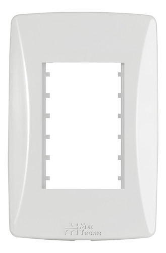 Placa 4x2 Para 3 Módulos Petra Mec-tronic Branco